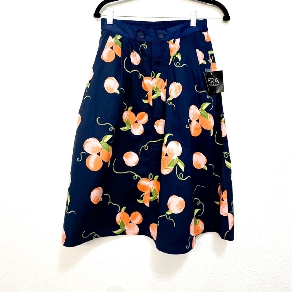 ModCloth fit and flare skirt Navy blue size small